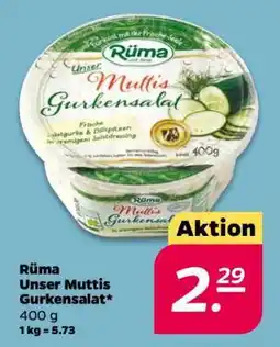 NETTO Rüma Unser Muttis Gurkensalat Angebot