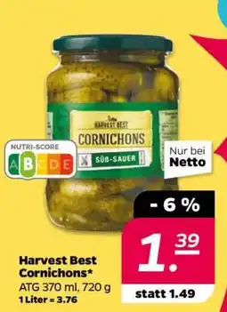 NETTO HARVEST BEST Cornichons Angebot