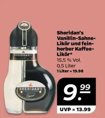 NETTO Sheridan’s Vanillin-Sahne-Likör und feinherber Kaffee-Likör Angebot