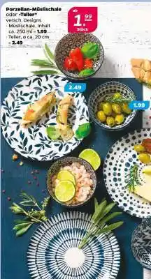 NETTO Porzellan-Müsli-Schale oder Teller Angebot