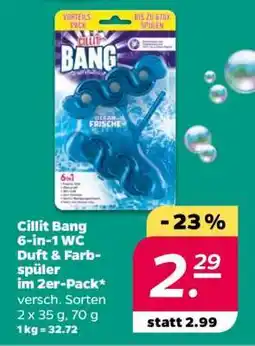 NETTO Cillit Bang 6-in-1 WC Duft & Farbspüler im 2er-Pack Angebot