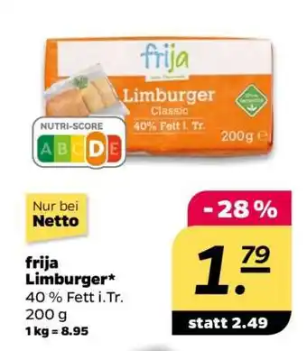NETTO frija Limburger Angebot