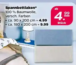 NETTO Spannbettlaken Angebot