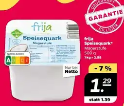 NETTO frija Speisequark Magerstufe Angebot