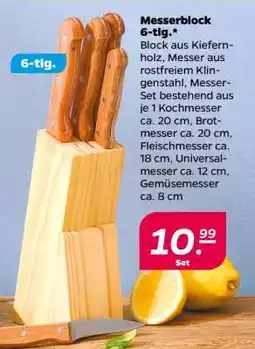 NETTO Messerblock 6-tlg Angebot
