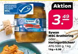 NETTO Sywan MSC Brathering oder Heringsröllchen Angebot
