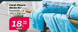 NETTO Coral-Fleecedecke XL Angebot