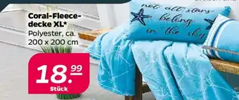 NETTO Coral-Fleecedecke XL Angebot