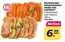 NETTO Die Rostocker Schweinerückensteaks XXL mariniert Angebot