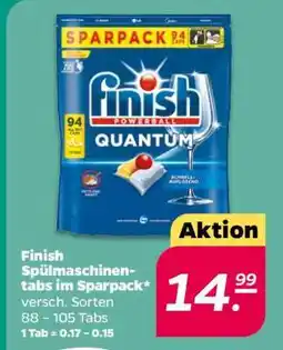 NETTO finish Spülmaschinen-Tabs im Sparpack Angebot