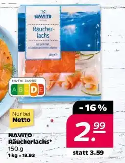 NETTO NAVITO Räucherlachs Angebot