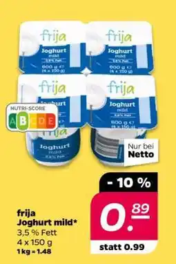 NETTO frija Joghurt mild Angebot