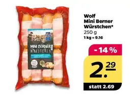 NETTO Wolf Mini Berner Würstchen Angebot