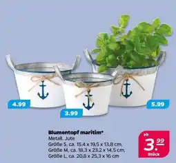 NETTO Blumentopf maritim Angebot