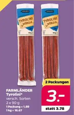 NETTO FARMLÄNDER Tyrolini Angebot