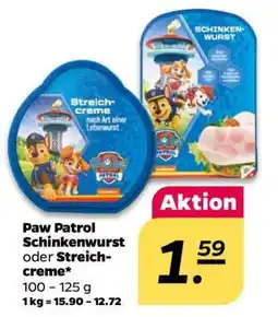 NETTO Paw Patrol Schinkenwurst oder Streich-creme Angebot