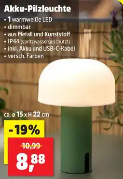 Thomas Philipps Akku-Pilzleuchte Angebot