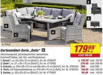 toom Baumarkt Gartenmöbel-Serie ,,Delia" Angebot