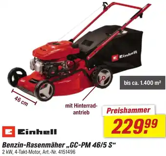 toom Baumarkt Einhell Benzin-Rasenmäher ,,GC-PM 46/5 S" Angebot
