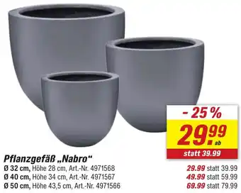 toom Baumarkt Pflanzgefäß ,,Nabro" Angebot