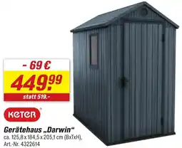 toom Baumarkt Keter Gerätehaus „Darwin" Angebot