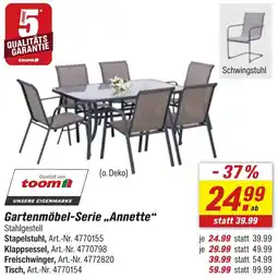 toom Baumarkt Gartenmöbel-Serie ,,Annette" Angebot