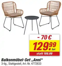 toom Baumarkt Balkonmöbel-Set „Anni“ Angebot