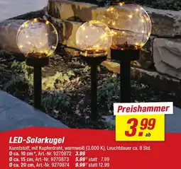 toom Baumarkt LED-Solarkugel Angebot