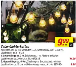 toom Baumarkt Solar-Lichterketten Angebot