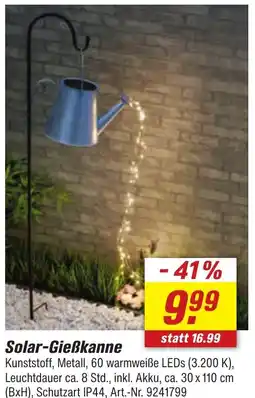 toom Baumarkt Solar-Gießkanne Angebot