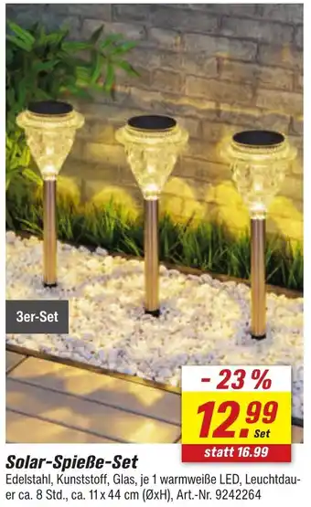 toom Baumarkt Solar-Spieße-Set Angebot