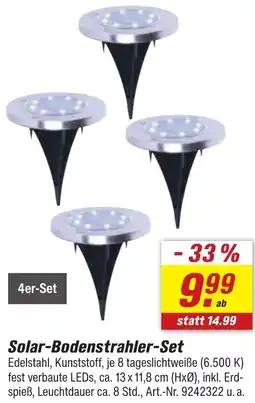 toom Baumarkt Solar-Bodenstrahler-Set Angebot