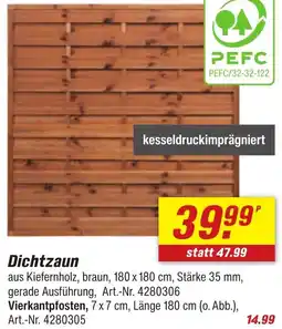 toom Baumarkt Dichtzaun Angebot