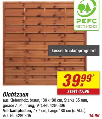 toom Baumarkt Dichtzaun Angebot