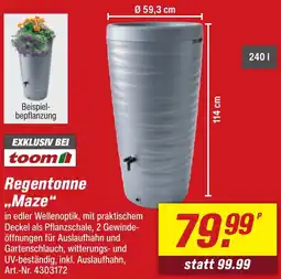 toom Baumarkt Regentonne ,,Maze“ Angebot