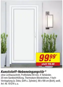 toom Baumarkt Kunststoff-Nebeneingangstür Angebot