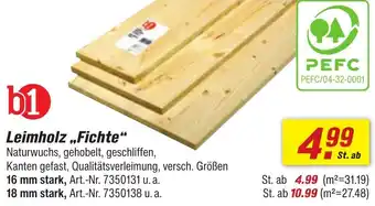 toom Baumarkt b1 Leimholz ,,Fichte" Angebot