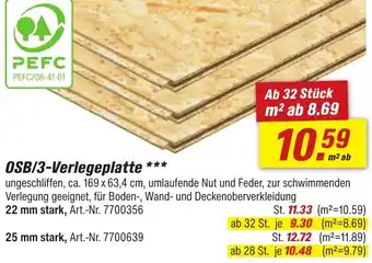 toom Baumarkt OSB/3-Verlegeplatte Angebot