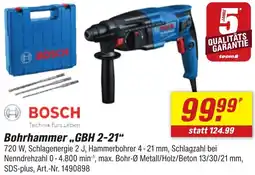 toom Baumarkt BOSCH Bohrhammer ,,GBH 2-21" Angebot