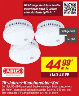 toom Baumarkt ABUS 10-Jahres Rauchmelder-Set Angebot