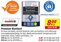 toom Baumarkt Premium-Buntlack Angebot