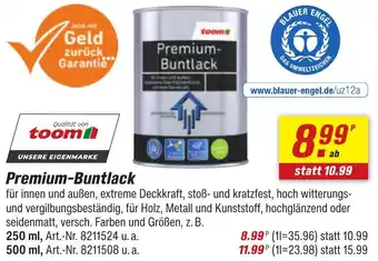 toom Baumarkt Premium-Buntlack Angebot