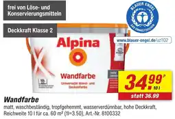 toom Baumarkt Alpina Wandfarbe Angebot