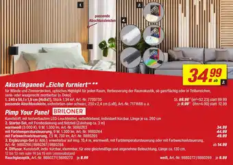 toom Baumarkt Akustikpaneel ,,Eiche furniert" Angebot