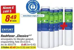 toom Baumarkt ERFURT Rauhfaser ,,Classico" Angebot