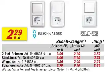 toom Baumarkt Busch-Jaeger 2-fach-Rahmen Angebot