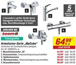 toom Baumarkt Hansgrohe Armaturen-Serie ,,MyCube" Angebot