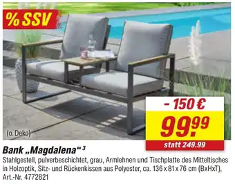 toom Baumarkt Bank ,,Magdalena" Angebot