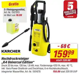 toom Baumarkt KARCHER Hochdruckreiniger ,,K4 Universal Edition" Angebot