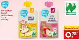 Netto Marken-Discount Hallo Welt Bio Quetschbeutel Angebot